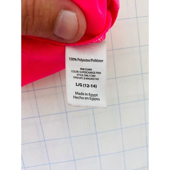 Danskin Women's Shirt Pink Half Zip Long Sleeve High Neck Athletic Size Large - Picture 7 of 7